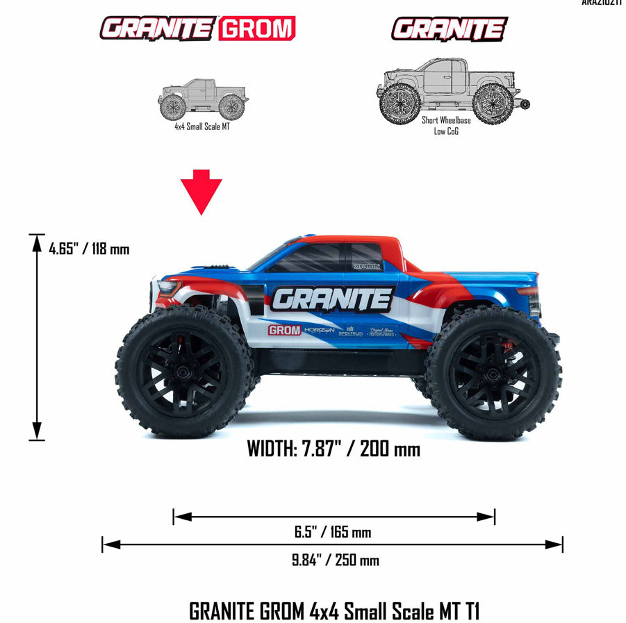 Arrrma Granite GROM RTR 4X4 Monster Truck