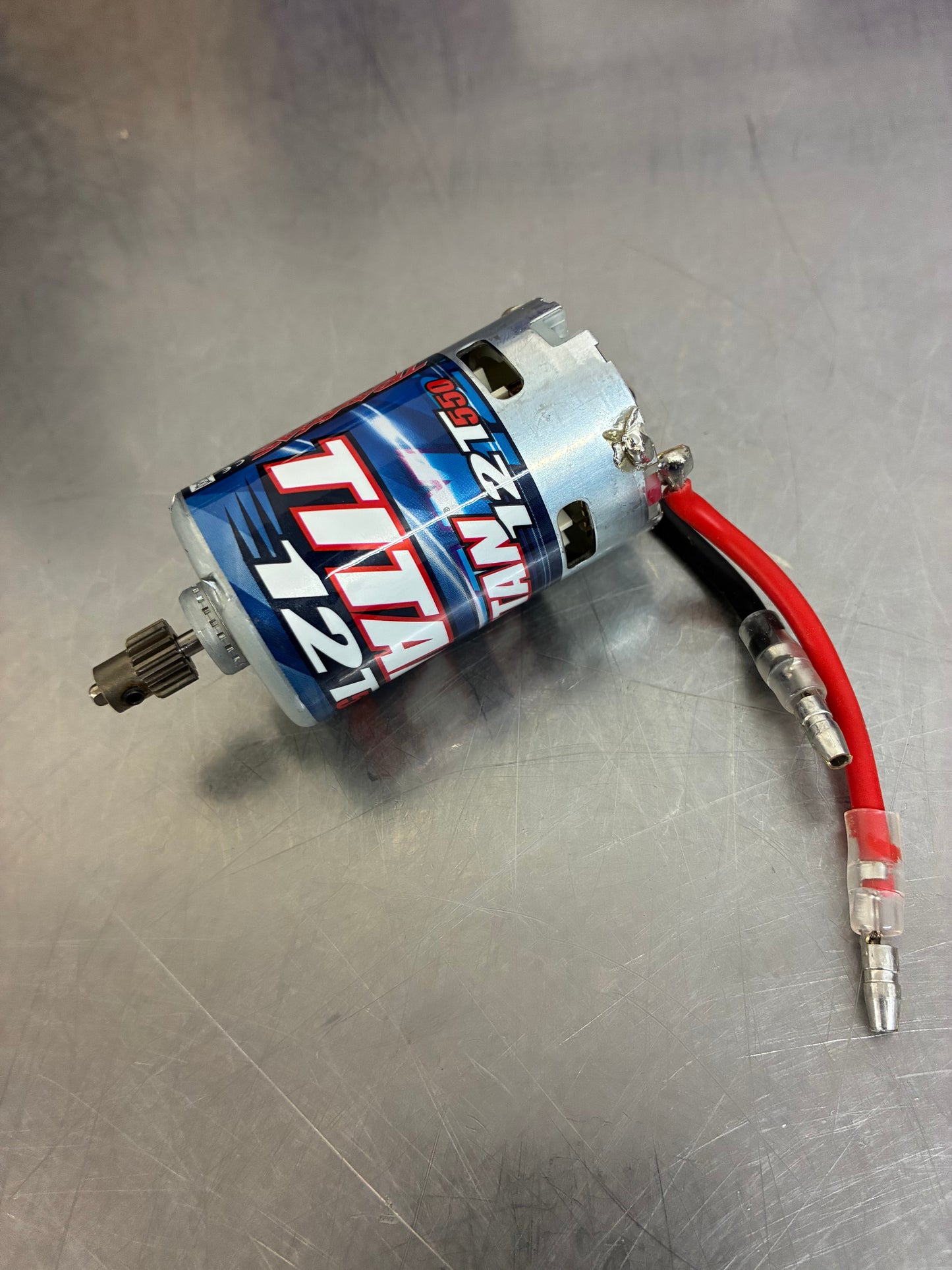 Traxxas 12T Titan 550 Brushed Motor 12 Turn Mudboss 16 pinion