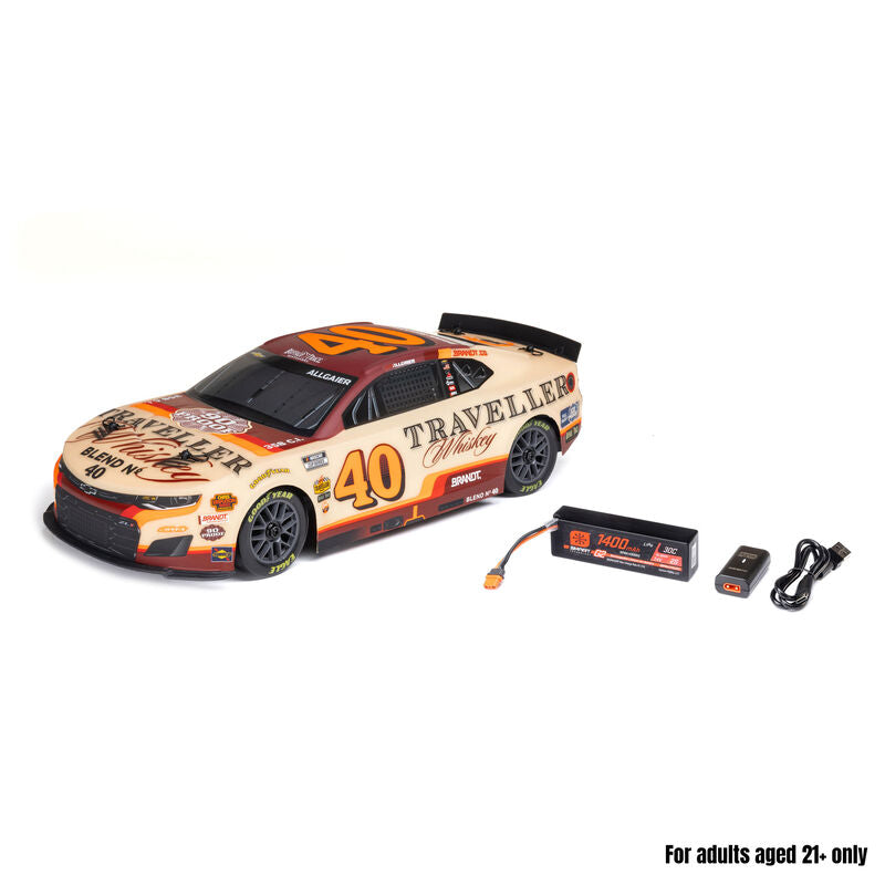 Losi NASCAR 1/12 Scale 2026 Justin Allgaier No. 40 Traveller Whiskey (Battery & Charger Included)