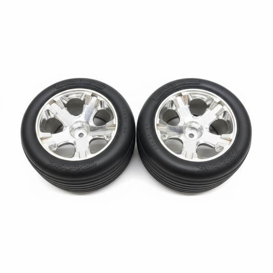 USED Traxxas Rustler Front Tire & Wheels 2.8”