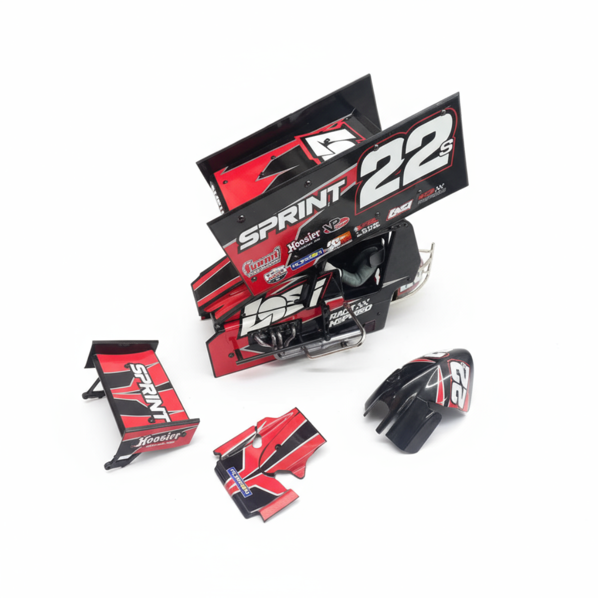 Losi Sprint Complete Body, Wing, Cage, & Driver kit