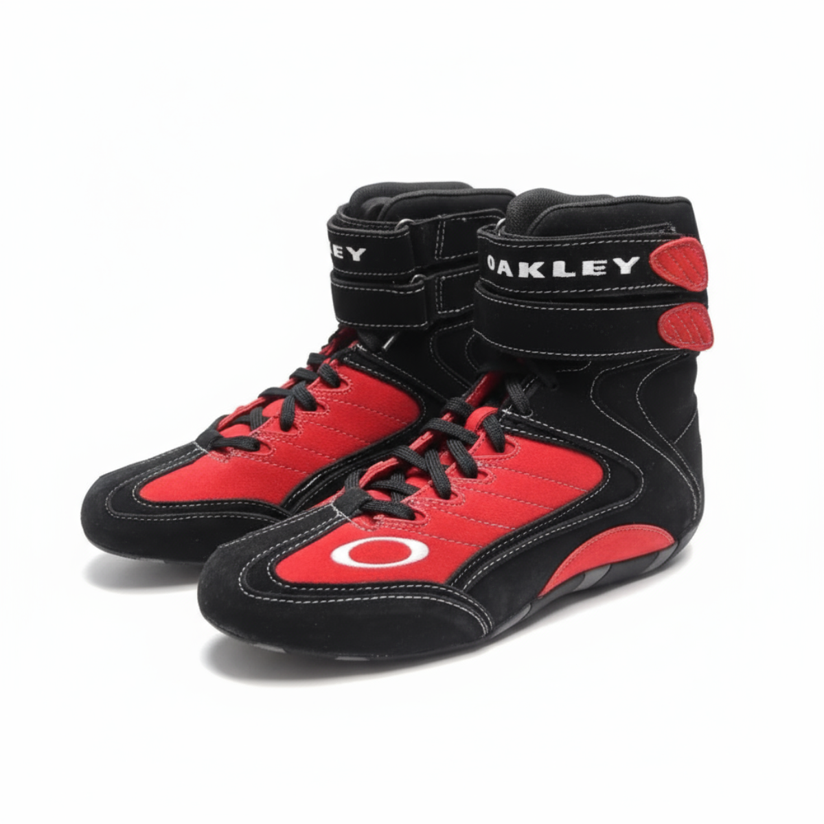 Oakley 11086-400 Race Boot Mens Size 6.5 Red Suede Auto Racing Shoe CarbonX SFI 3.3/5