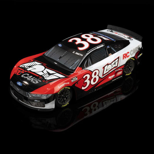 Losi NASCAR #38 Ford Mustang 1/12 2S AWD RTR On-Road Car 2026 (Zane Smith) w/2.4GHz Transmitter, Battery, & Charger