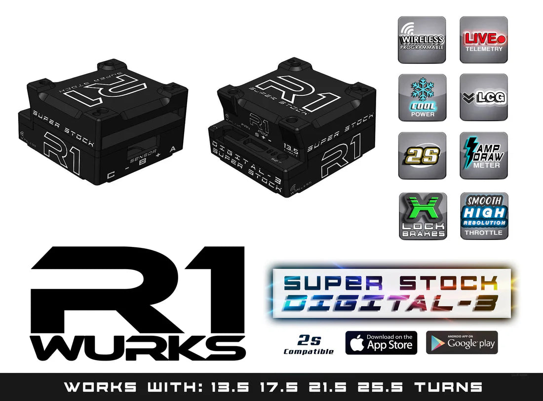 R1WURKS Super Stock 2S Digital 3 ESC 040013